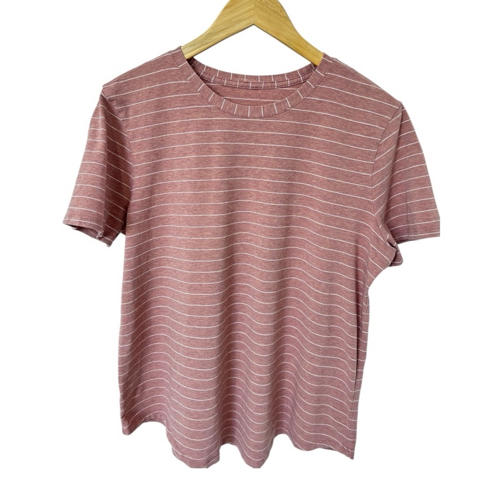 lululemon athletica Pink Striped Short Sleeve Tee - Picture 4 of 10